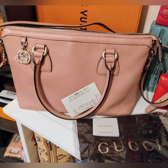 Gucci Dollar Calfskin Full Inclusion Blush Pink - Picture 2 of 13